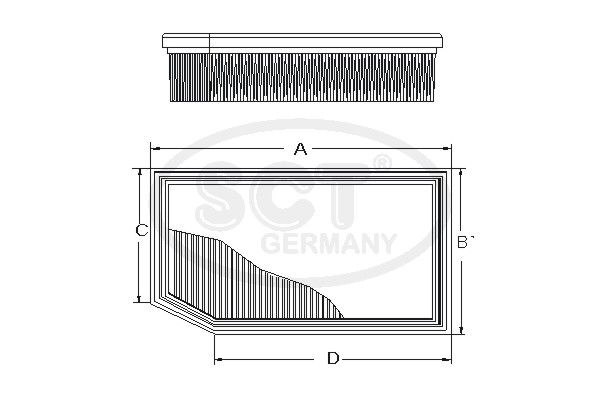 SCT GERMANY Ilmansuodatin SB 2347